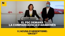 El PSC demana la compareixença d'Aragonès i l'acusa d'absentisme: 