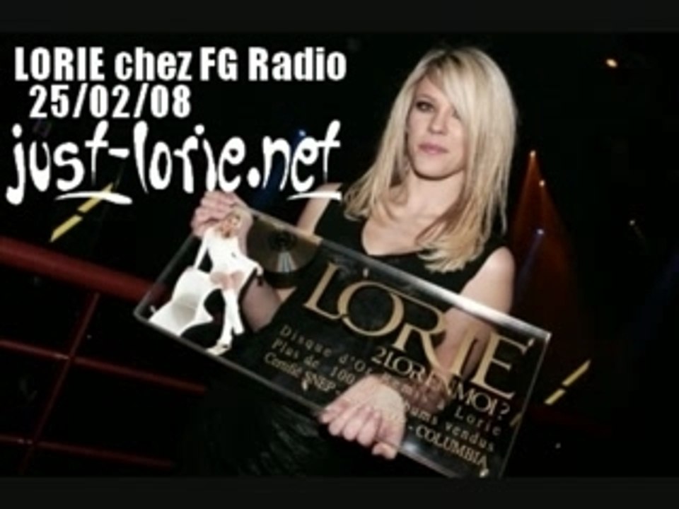 Lorie Happy Hour pour Radio FG