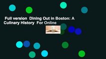 Full version  Dining Out in Boston: A Culinary History  For Online