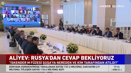 Aliyev canlı yayında sorularını iletti, yanıt istedi: İskender M füzesini Şuşa'ya kim, nereden attı?