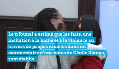 Six mois de prison dont quinze jours ferme pour propos haineux envers Cécile Djunga