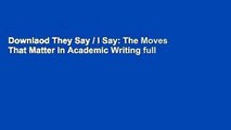 Downlaod They Say / I Say: The Moves That Matter in Academic Writing full