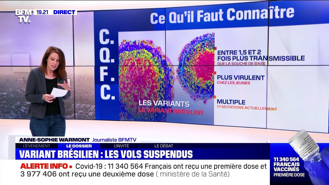 Variant brésilien : les vols suspendus - 13/04