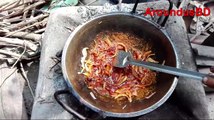 Mutton curry recipe by cooking village grandma Full goat gravy prepared by my grandma grandma's vi