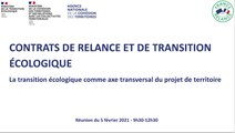 Webinaire | La transition écologique, axe transversal des projets de territoire  | 5 février 2021