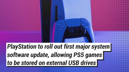 PS5 Rolling Out First Major System Update That Allows For External USB Drive Storage