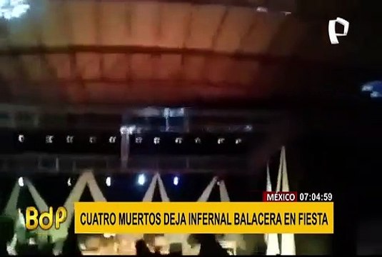México: desatan tiroteo en plena fiesta que deja cuatro fallecidos