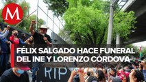 Félix Salgado Macedonio encabezó funeral del INE