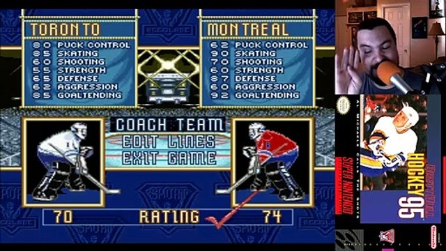 Old School - Brett Hull Hockey '95 (SNES)