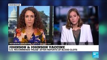 US recommends ‘pause’ in Johnson & Johnson vaccines after reports of blood clots
