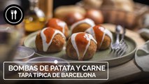 Bombas de patata rellenas de carne