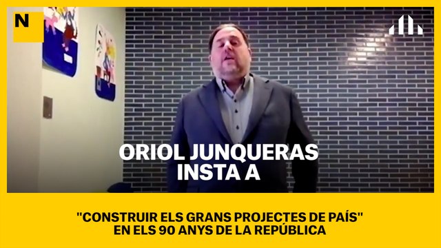 Junqueras insta a construir els grans projectes de país en els 90 anys de la República