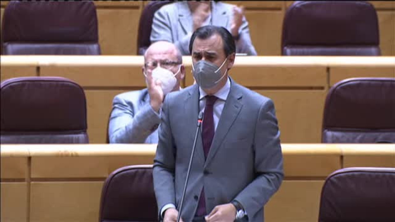 Maíllo pide a gritos la dimisión de Marlaska en el Senado: "Fuera, fuera"