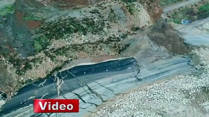 Deprem değil! Yol darmadağın oldu