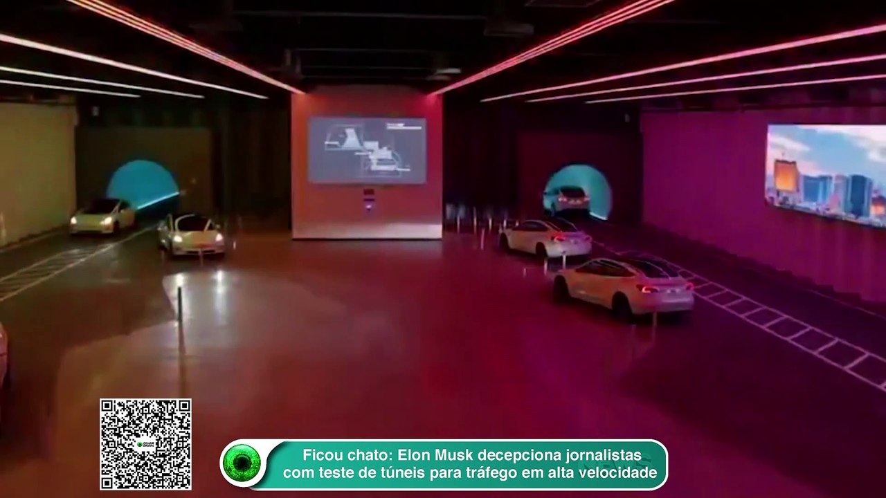 Ficou chato: Elon Musk decepciona jornalistas com teste de túneis para tráfego em alta velocidade