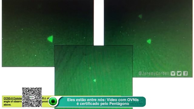 Eles estão entre nós- Video com OVNIs é certificado pelo Pentágono