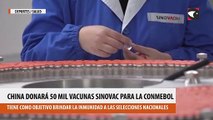 China donará 50 mil vacunas Sinovac para la Conmebol