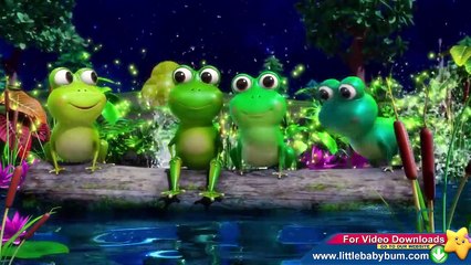 Five Little Speckled Frogs | Part 2 | Nursery Rhymes | By LittleBabyBum!