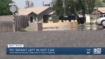 Infant remains in critical condition after being left in a hot car for several hours