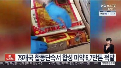 79개국 합동단속서 합성 마약 6.7만톤 적발