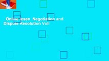 Online lesen  Negotiation and Dispute Resolution Voll