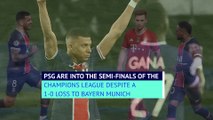 PSG 0-1 Bayern - Parisiens through on away goals after dramatic second leg