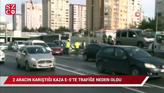 Beylikdüzü E-5’te iki araç çarpıştı: 2 yaralı