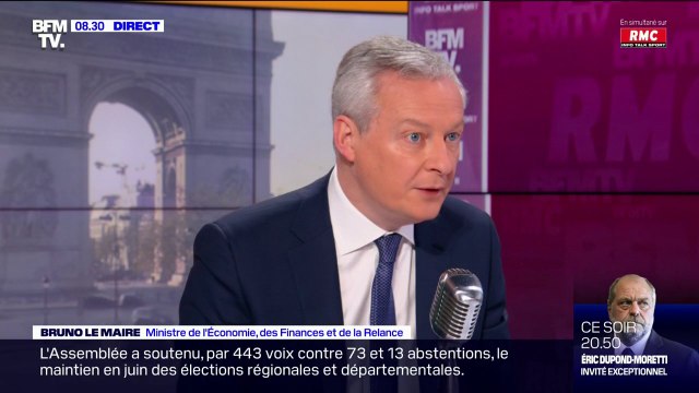 Réouvertures: Bruno Le Maire ne donne pas de calendrier