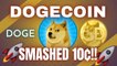 DOGECOIN (DOGE): HITS NEW ALL-TIME HIGHS OVER 10C!!!