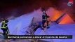 Bomberos comienzan a atacar el incendio de Seseña