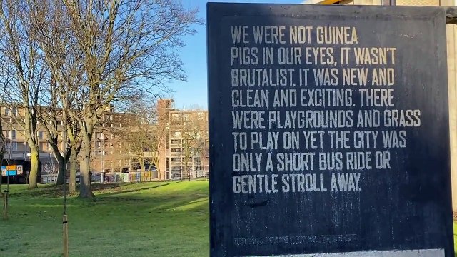 Park Hill Flats Sheffield Art Project Sculptures Around the Grounds Stories from Former Residents