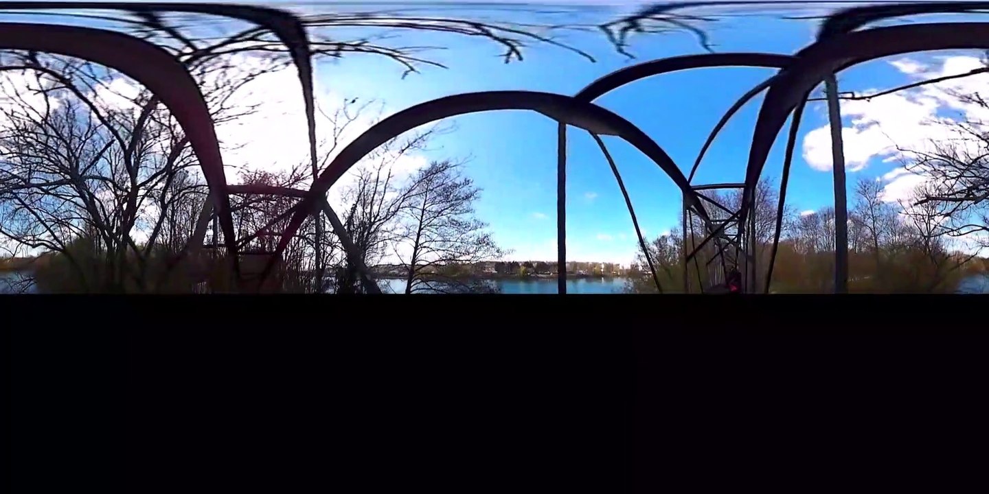FULL HD 360° VR TOUR WALK PARIS PARK/ Bridge/ RIVER SEINE part 1