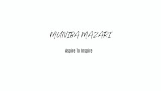 MY LIFE LESSONS -Muniba Mazari motivational speech