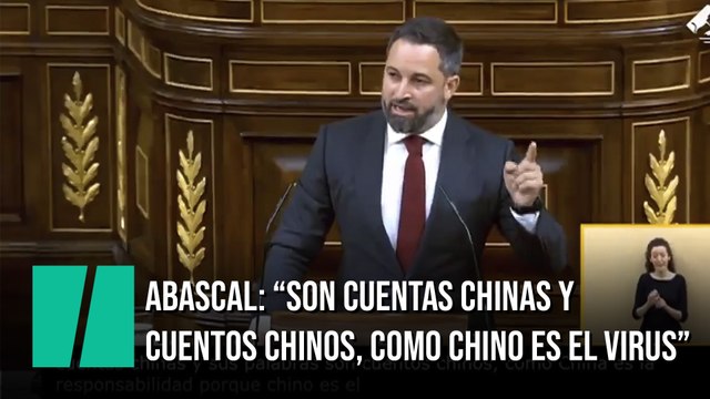 Abascal: Son cuentas chinas y cuentos chinos, como chino es el virus