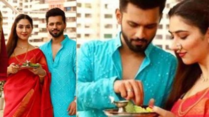 Rahul Vaidya और Disha Parmar का Traditional Look सभी Celebs पर पड़ा भारी | FilmiBeat