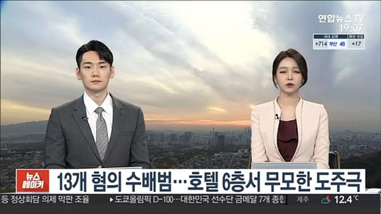13개 혐의 수배범…호텔 6층서 무모한 도주극