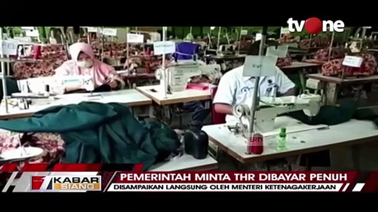 Pemerintah Minta THR Dibayar Penuh H-7 Sebelum Lebaran