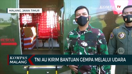 TNI AU Kirim Bantuan Korban Gempa Melalui Udara