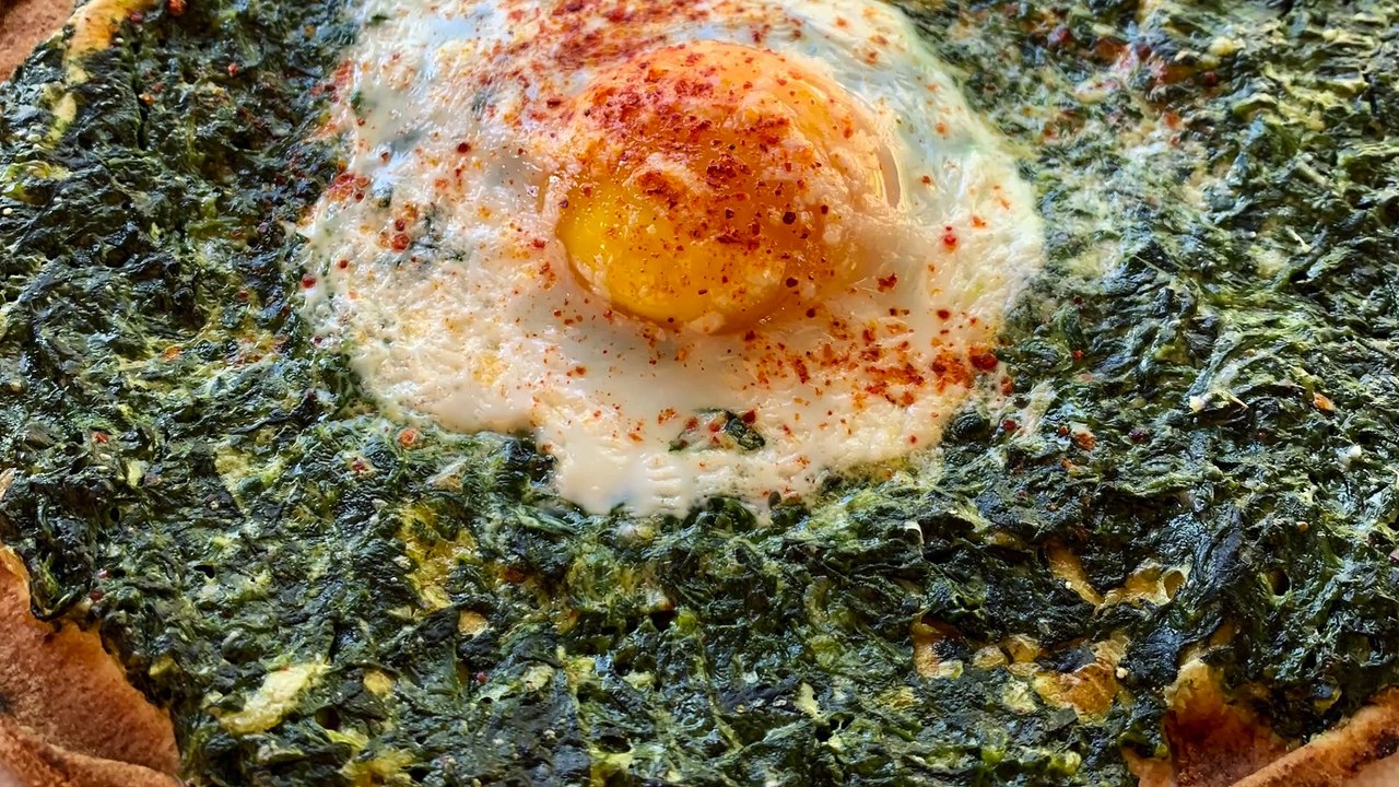 Carole Cuisine - Pizza épinards oeuf