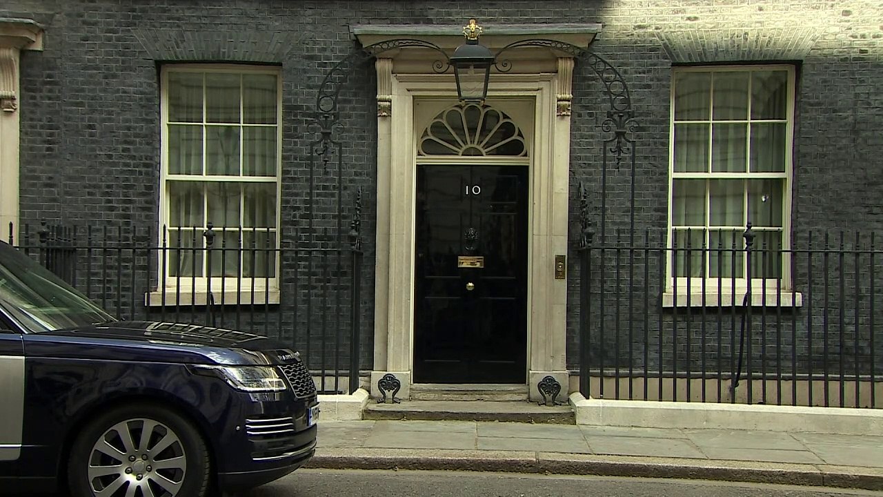 Boris Johnson departs Downing St for PMQs