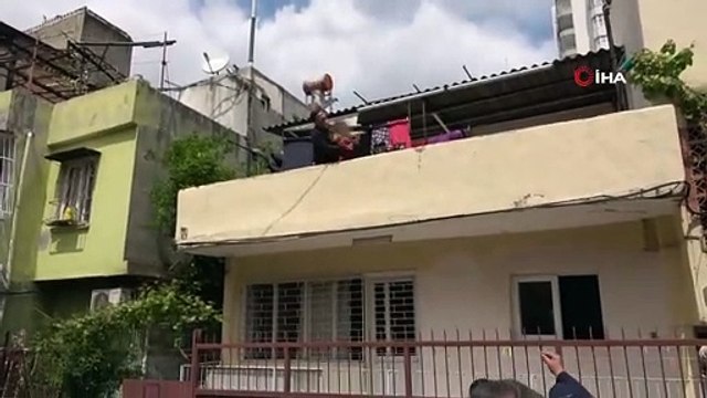 Çocuğunu damdan atmaya çalıştı, çocuğun “babacığım yapma” feryadı yürekleri yaktı