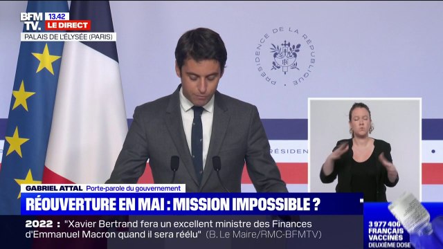 Gabriel Attal: Les mesures fonctionnent mais la troisième vague n'est pas derrière nous