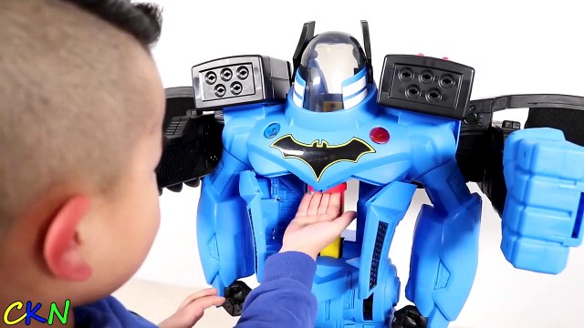 Giant Batbot Xtreme Transforming Robot With Voice Changer Unboxing With Ckn Toys