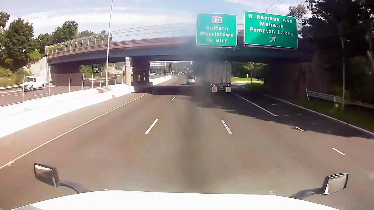 Video Shows Tractor-Trailer Overturn In Alleged Road Rage Crash