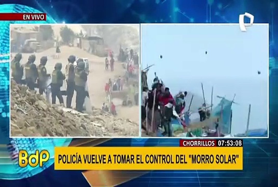 PNP vuelve a tomar el control del “Morro Solar” en Chorrillos