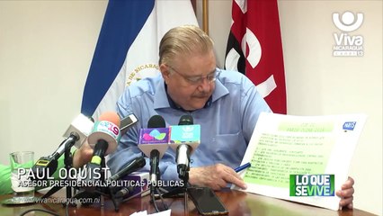 Nicaragua lamenta el sensible fallecimiento del Cro. Paul Oquist Kelly