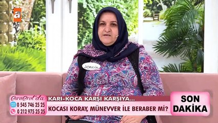 Karı-koca karşı karşıya...
