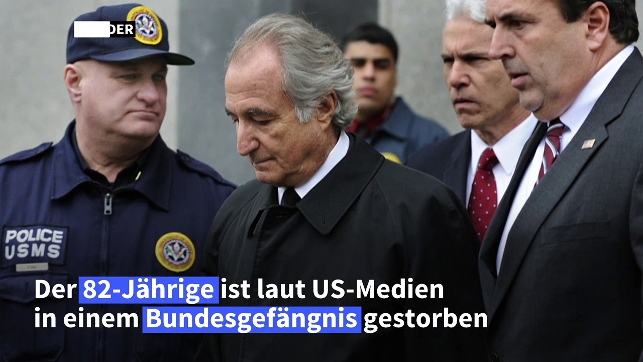 Us-milliardenbetrüger madoff ist tot