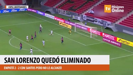 SAN LORENZO QUEDÓ ELIMINADO