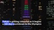 Tokyo lights up to mark 100 days until Olympics
